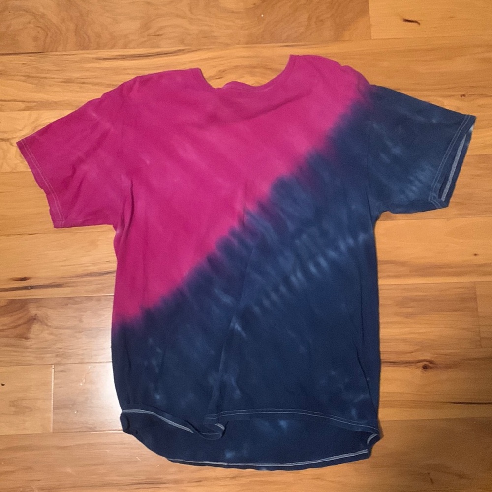 PacSun Tiedye Pink and Blue Shirt (MENS LARGE)